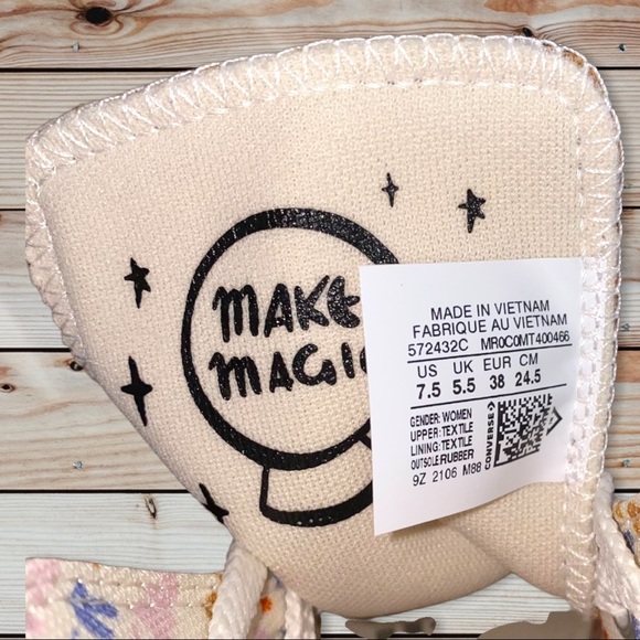 Converse Chuck Taylor Brown Leopard and Pink Spots Make Magic- Women’s Size 7.5 - Picture 9 of 10